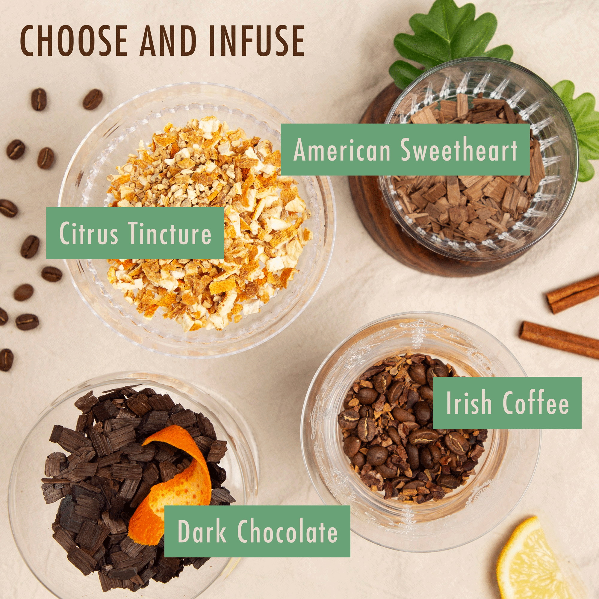 Whiskey Cocktail Infusion Kit