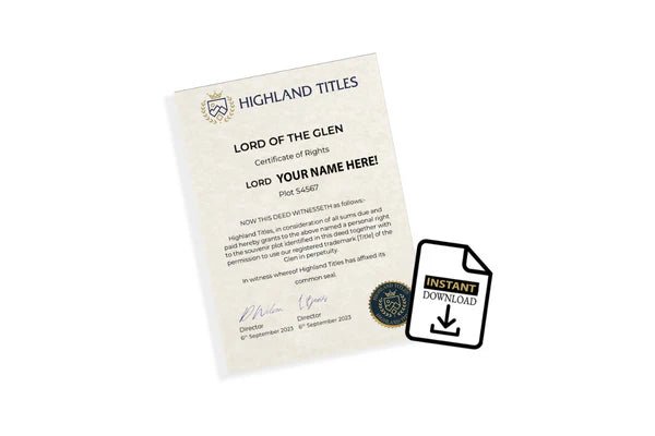 Become a Lord or Lady of the Glen* - Craftly US