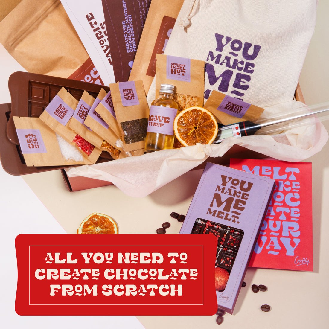 Craftly's Chocolate Making Kit: Your All - In - One Set for Creating Rich, Natural Chocolate at Home - Craftly US