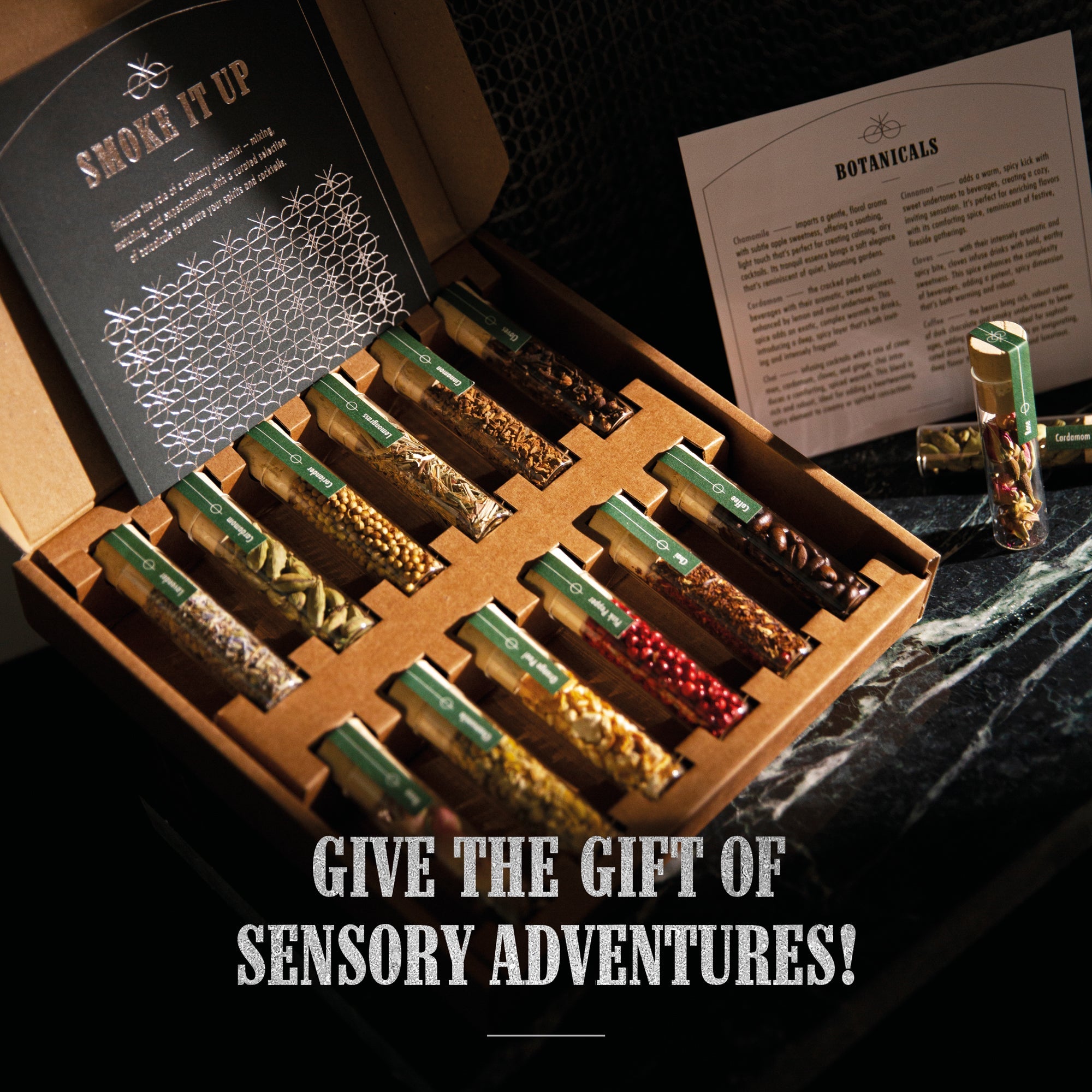 Whiskey Smoker Botanical Set – Infuse Bold Aromatics into Whiskey & Bourbon | Perfect Gift for Whiskey Lovers & Home Bartenders - Craftly US