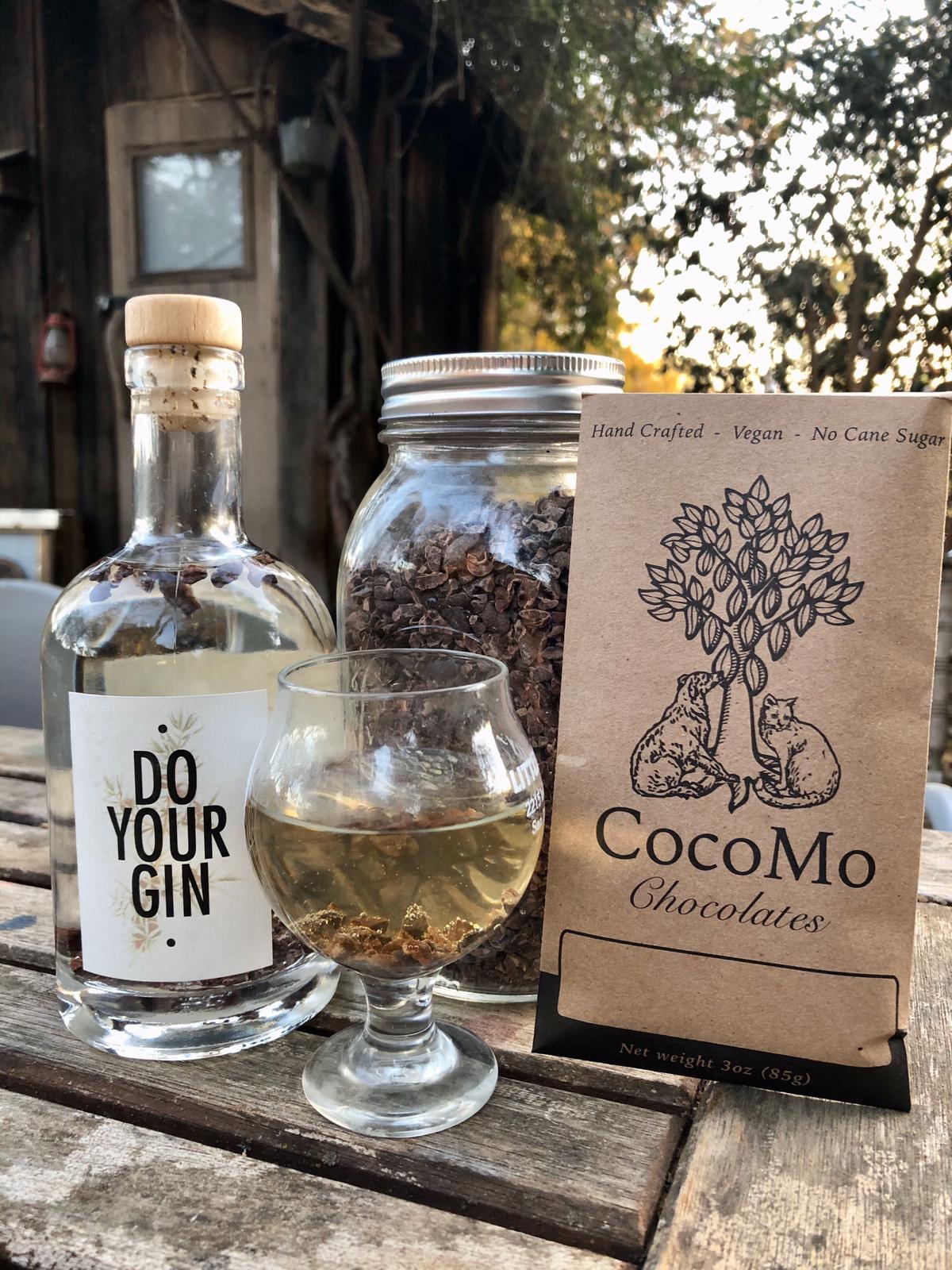 Cacao Chocolate Gin made by Cocomo Chocolates