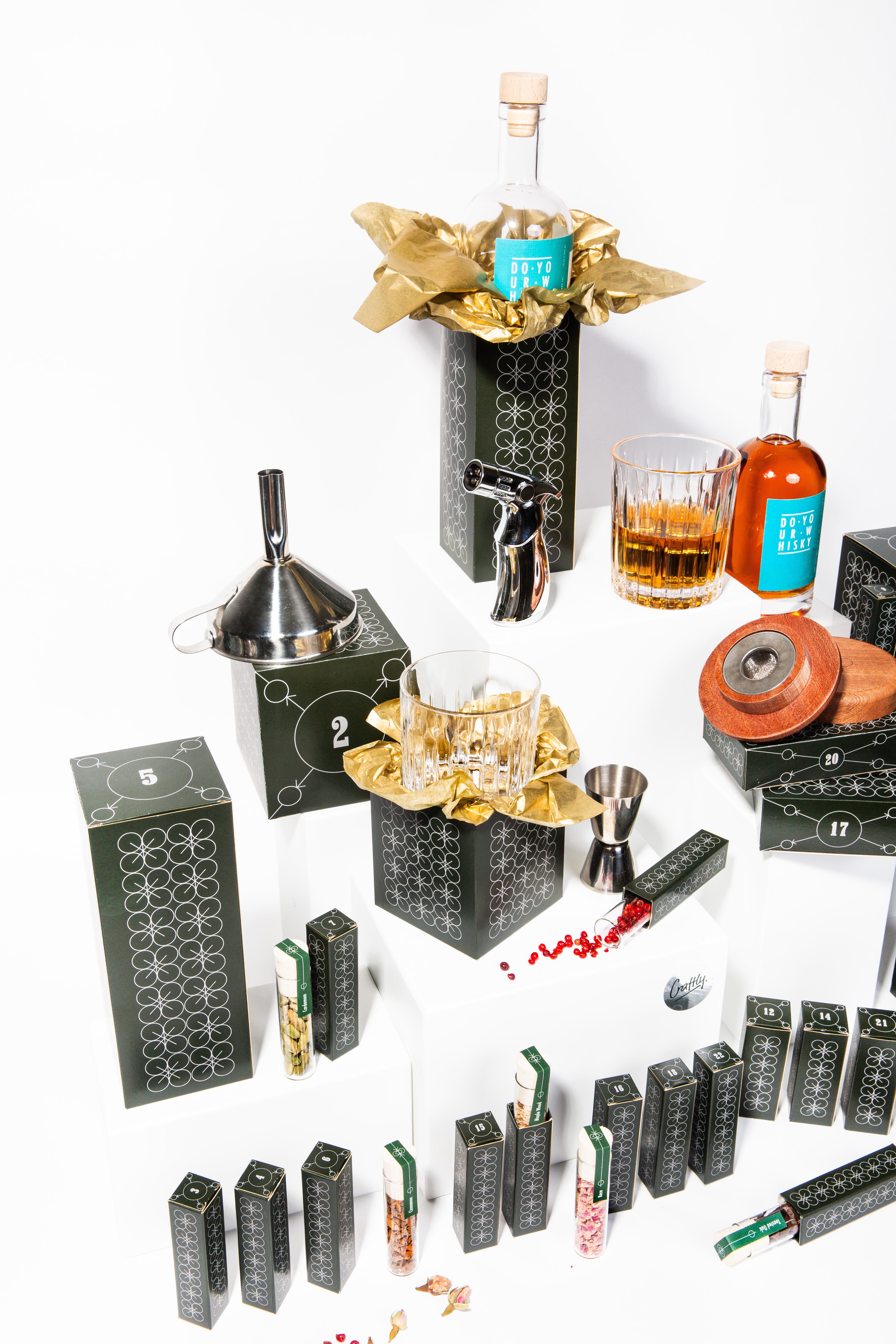 DIY Home-Made Whisky & Smoked Cocktail Advent Calendar 2024