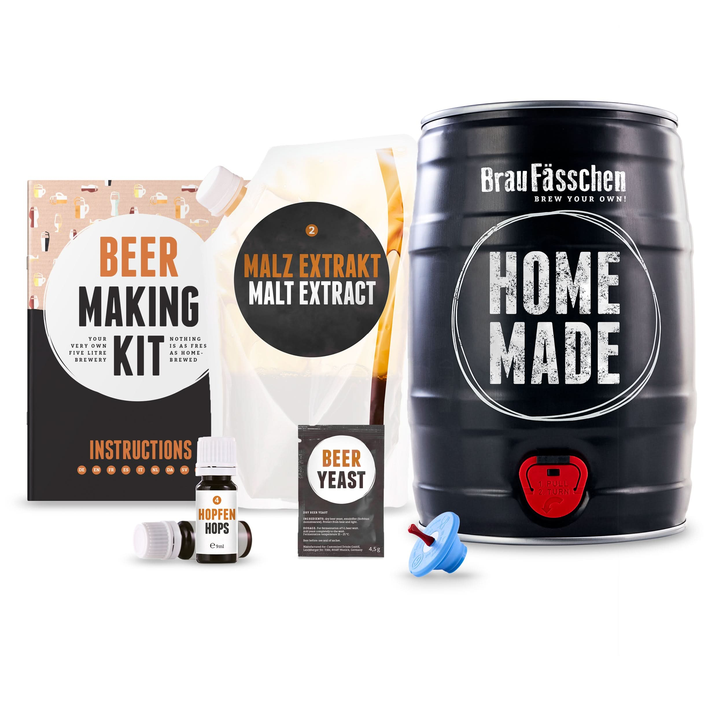 Pilsner Brewing Kit – DIY German Beer with Authentic Pilsner Flavor | The Perfect Gift for Beer Lovers & Home Brewers