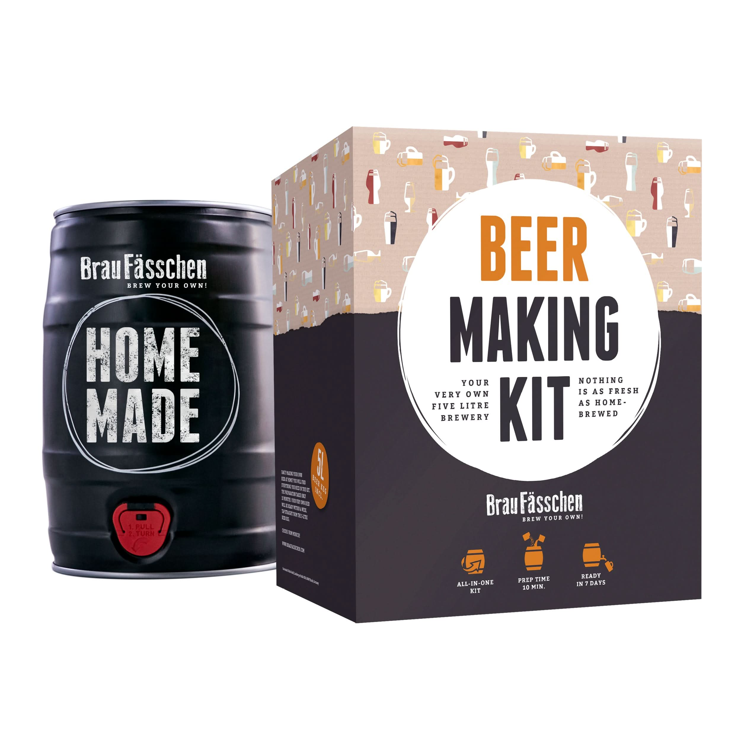 Pilsner Brewing Kit – DIY German Beer with Authentic Pilsner Flavor | The Perfect Gift for Beer Lovers & Home Brewers