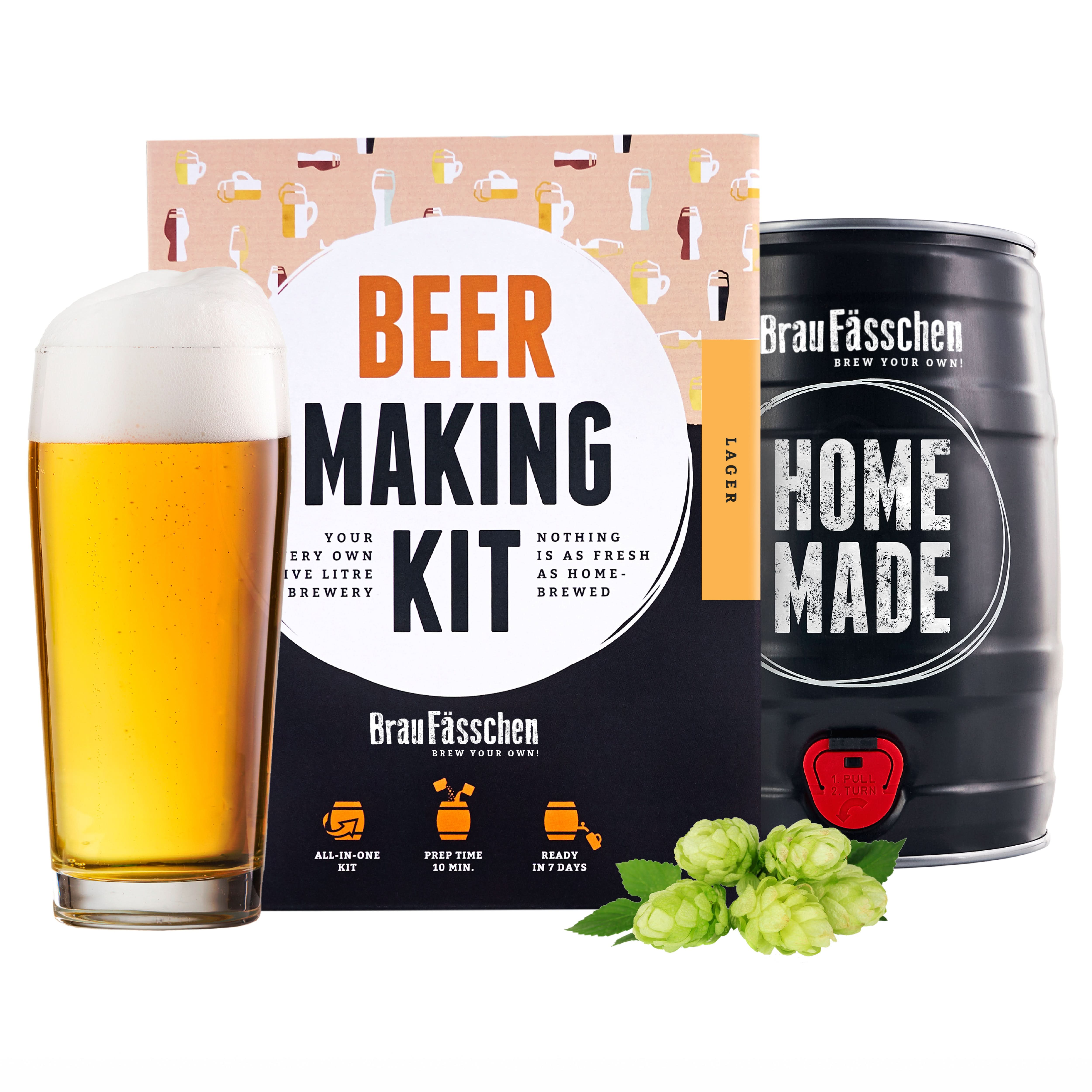 Pilsner Brewing Kit – DIY German Beer with Authentic Pilsner Flavor | The Perfect Gift for Beer Lovers & Home Brewers