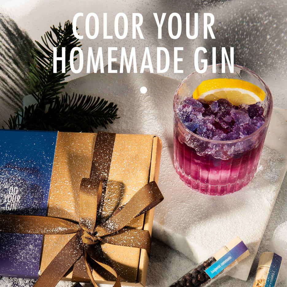Gin Colour Changing Set - DIY Gin Making Set, colored Cocktail Infusion Kit
