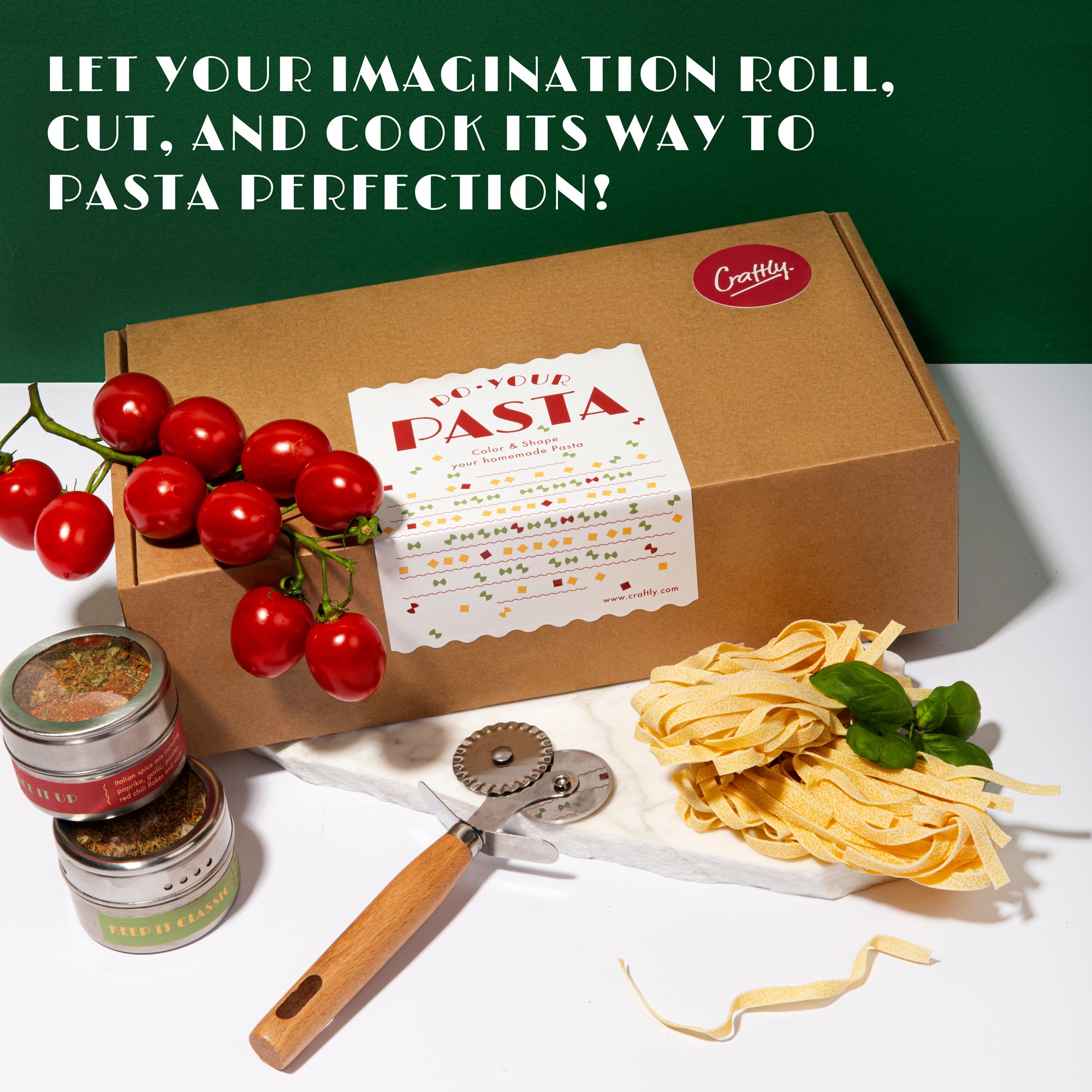 Craftly’s Homemade Pasta Making Kit – Create Fresh, Colorful Pasta at Home