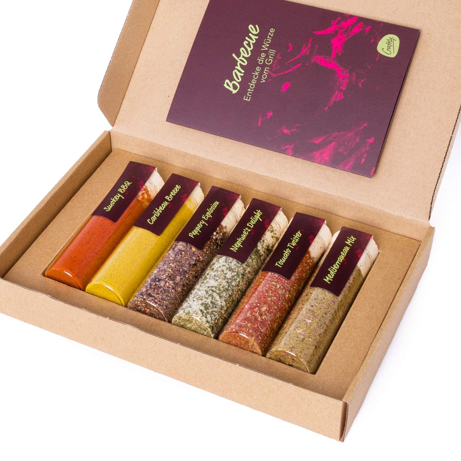 Craftly BBQ Seasonings & Spice Set – Premium Blends for Grilling, Smoking, and BBQ Mastery | Gourmet Spices for Ribs, Steaks, Burgers, and More - Craftly US