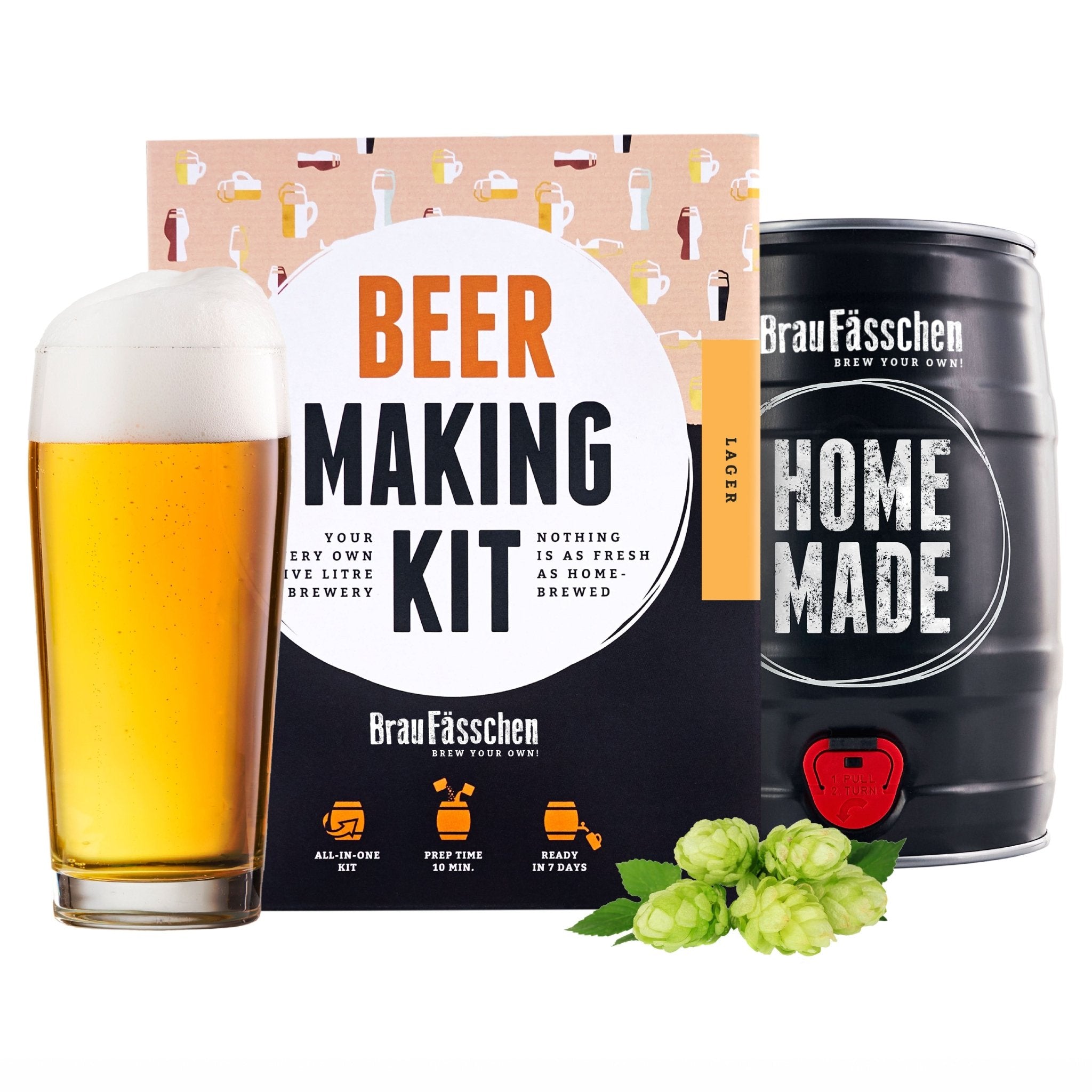 German Lager Brewing Kit – Craft Traditional German Lager at Home | DIY Beer Making Set for Home Brewers and Beer Enthusiasts - Craftly US