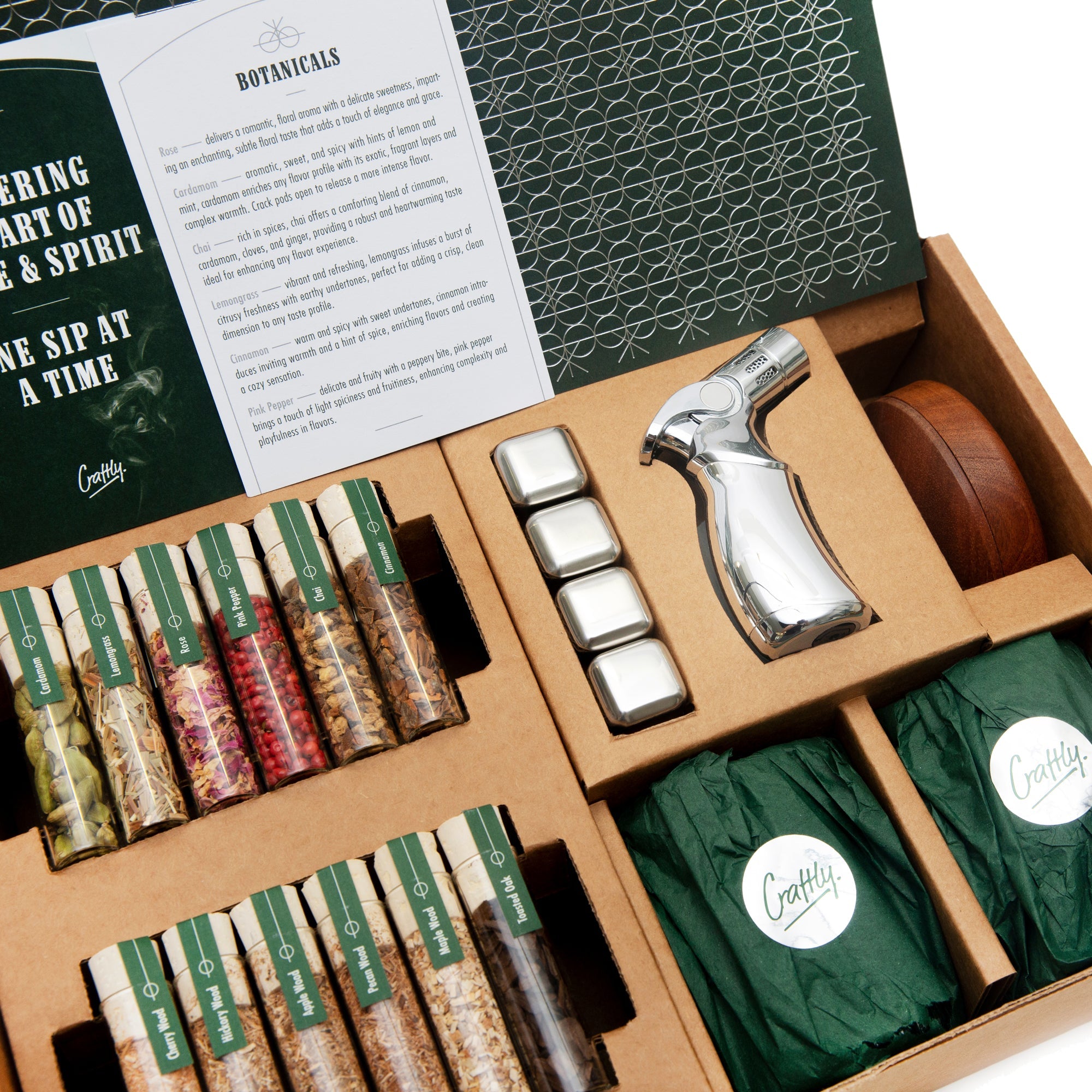 Whiskey Smoker Kit – DIY Whiskey & Bourbon Infusion with Rich Smoky Flavors | Essential Gift for Whiskey Lovers & Home Bartenders - Craftly US