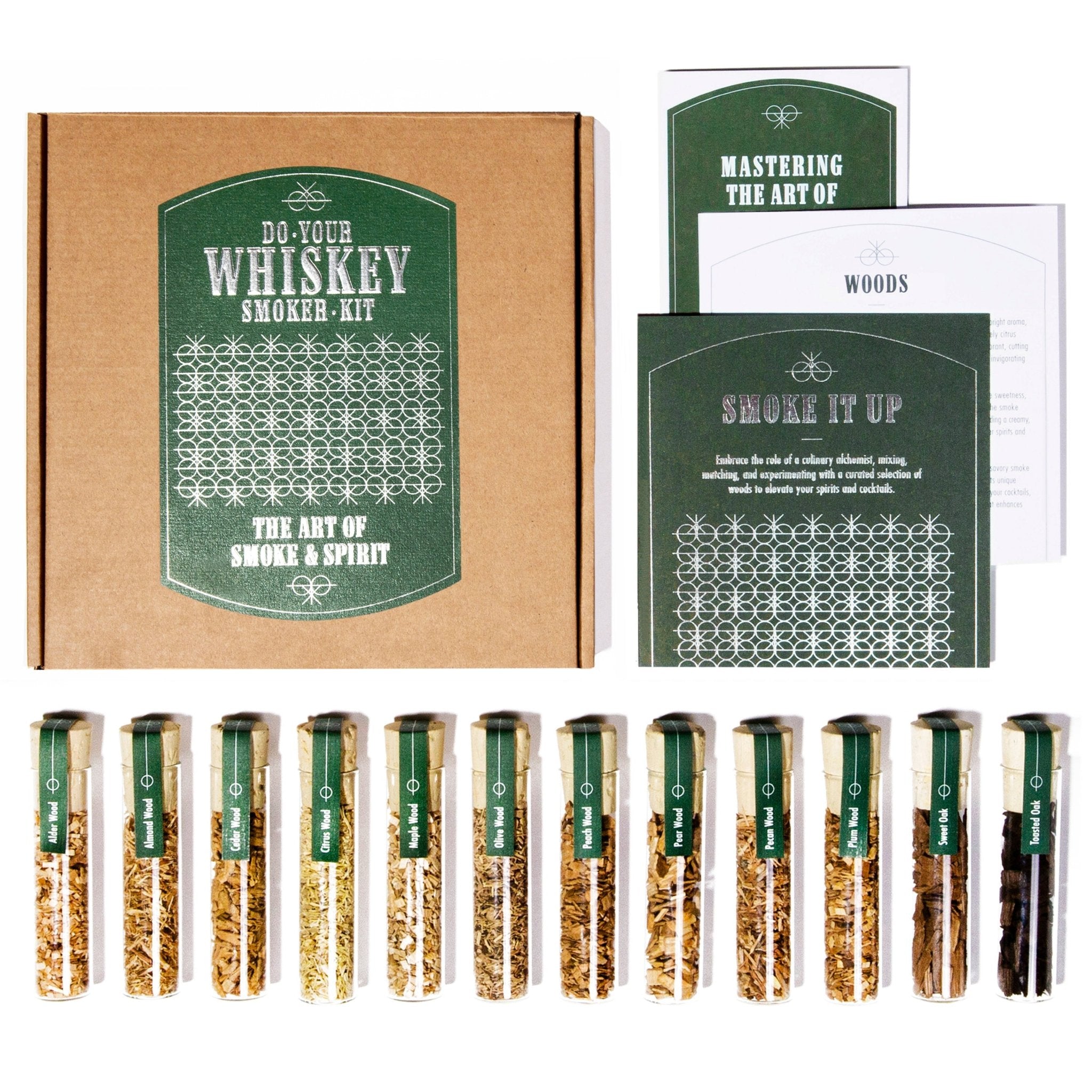 Whiskey Smoker Wood Chips Set – Add Deep Smoky Flavor to Whiskey, Bourbon & Cocktails | Must - Have for Connoisseurs & Home Mixologists - Craftly US